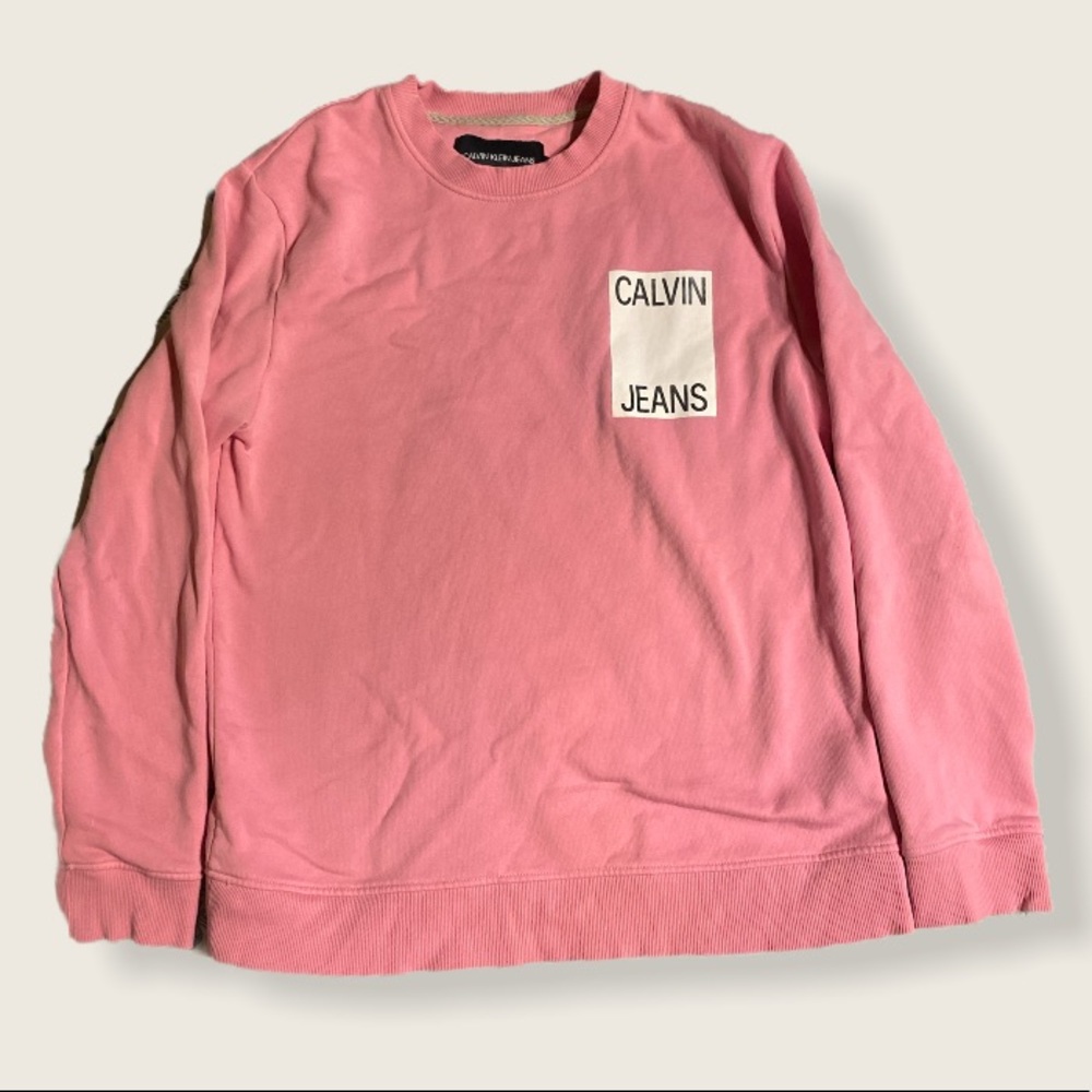 Calvin Klein Large Neon Pink Sweater